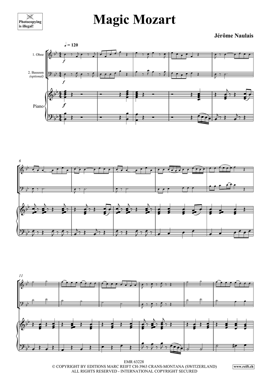 Magic Mozart Magic Mozart Bassoon scores gallery preview page 4