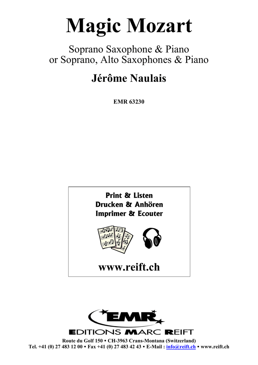 Magic Mozart Magic Mozart Soprano Saxophone scores gallery preview page 2