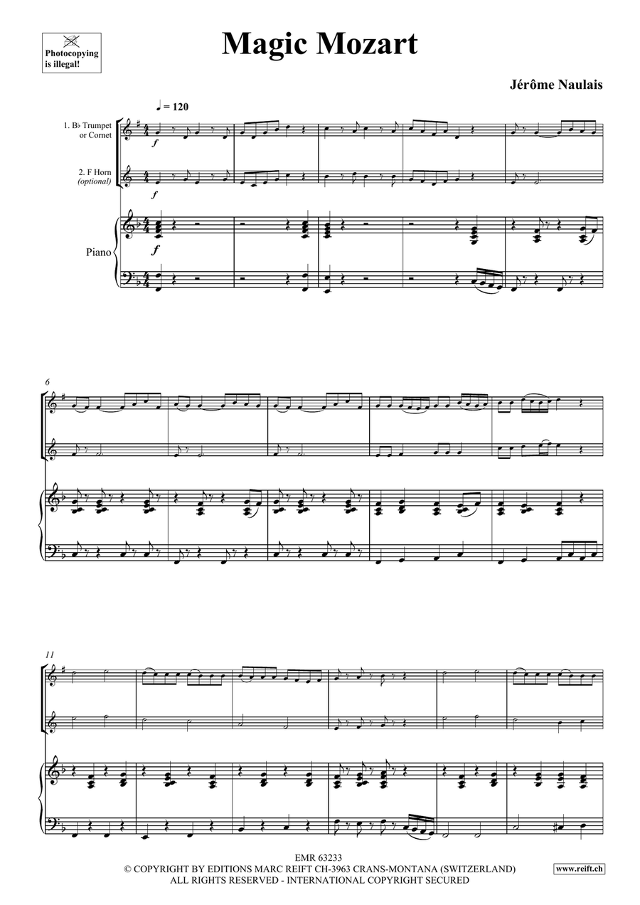 Magic Mozart Magic Mozart Cornet scores gallery preview page 4
