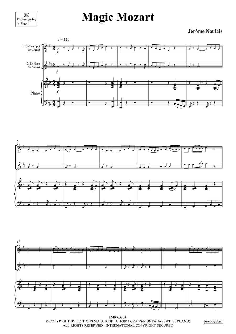 Magic Mozart Magic Mozart Cornet scores gallery preview page 4