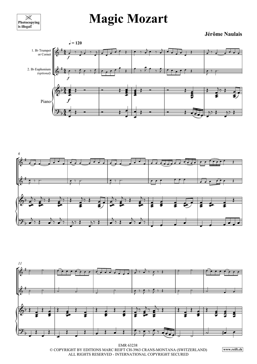 Magic Mozart Magic Mozart Cornet scores gallery preview page 4