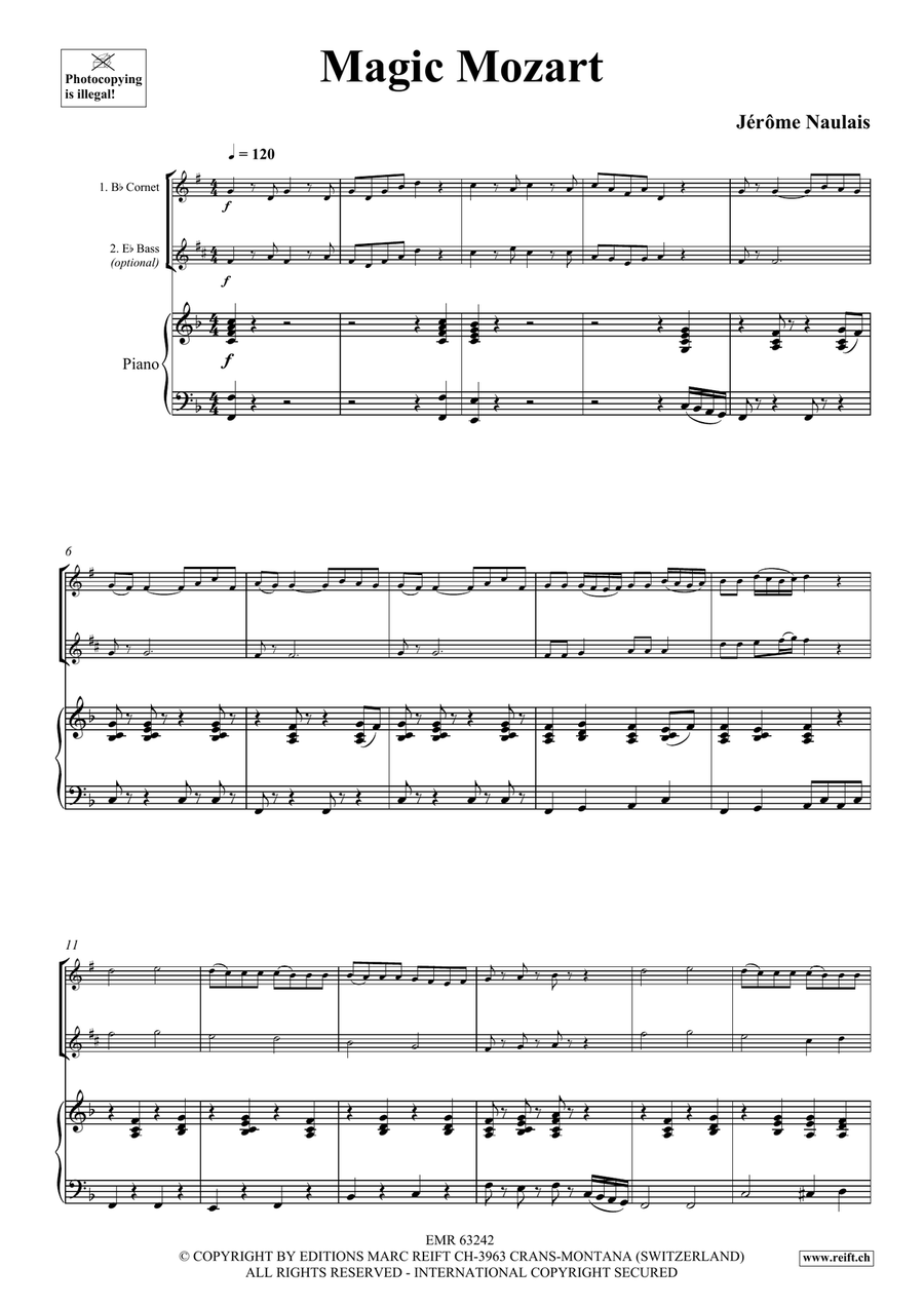 Magic Mozart Magic Mozart Cornet scores gallery preview page 4