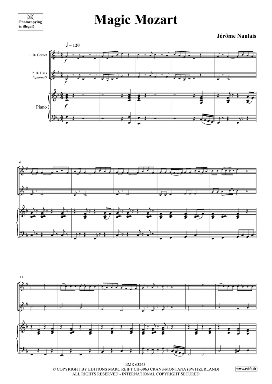 Magic Mozart Magic Mozart Cornet scores gallery preview page 4