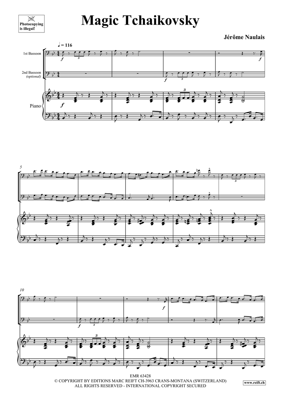 Magic Tchaikovsky Magic Tchaikovsky Bassoon scores gallery preview page 4