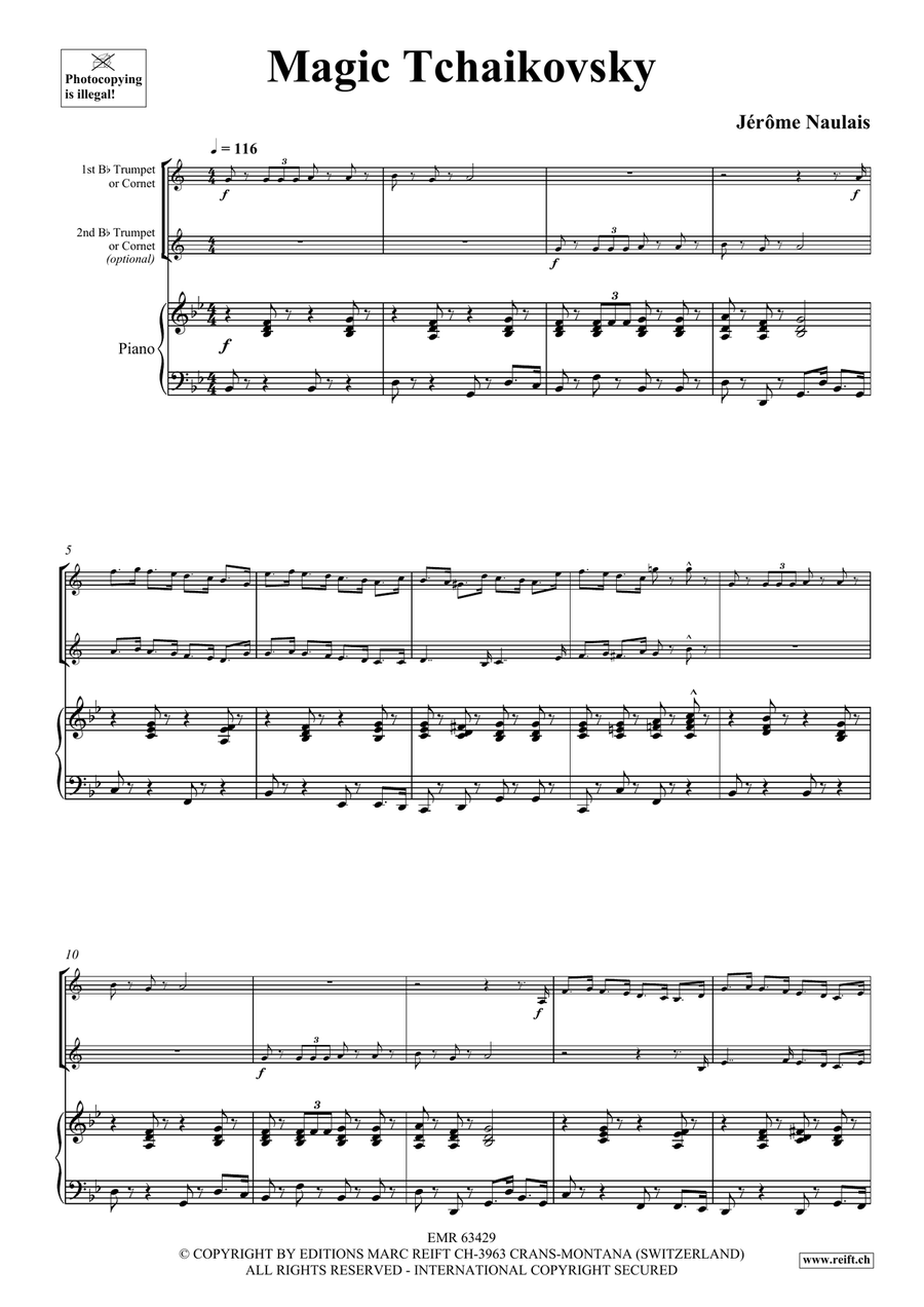 Magic Tchaikovsky Magic Tchaikovsky Trumpet Duet scores gallery preview page 4