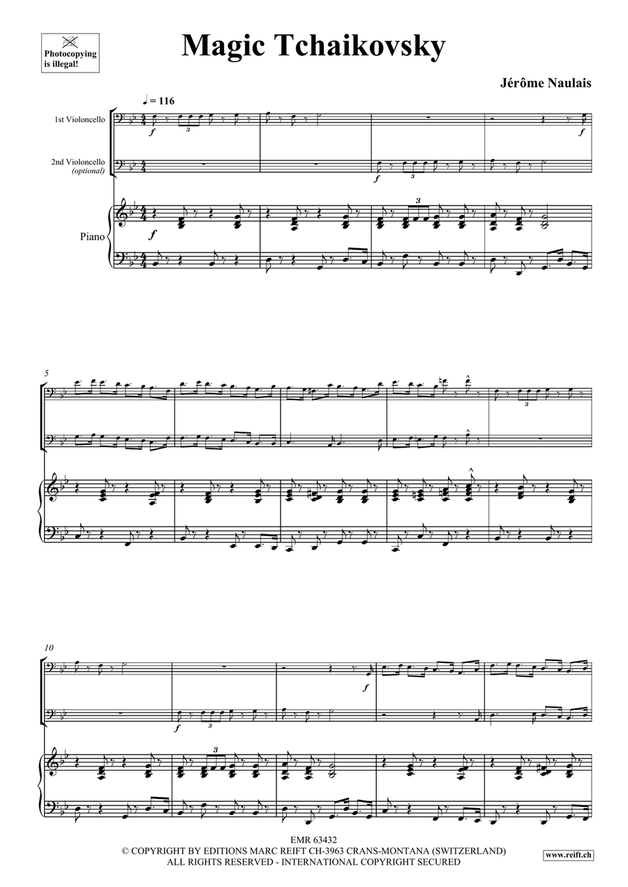 Magic Tchaikovsky Magic Tchaikovsky Cello scores gallery preview page 4