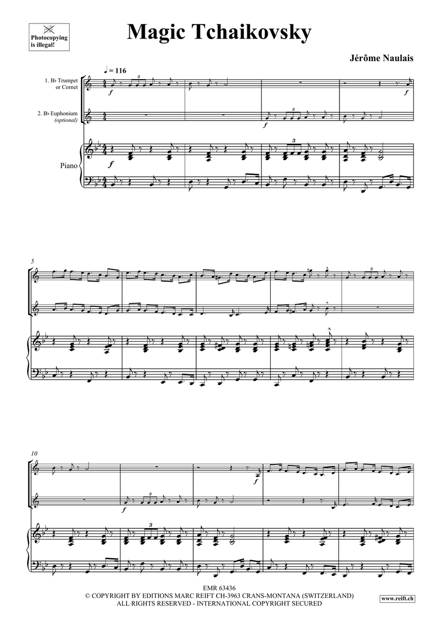 Magic Tchaikovsky Magic Tchaikovsky Cornet scores gallery preview page 4