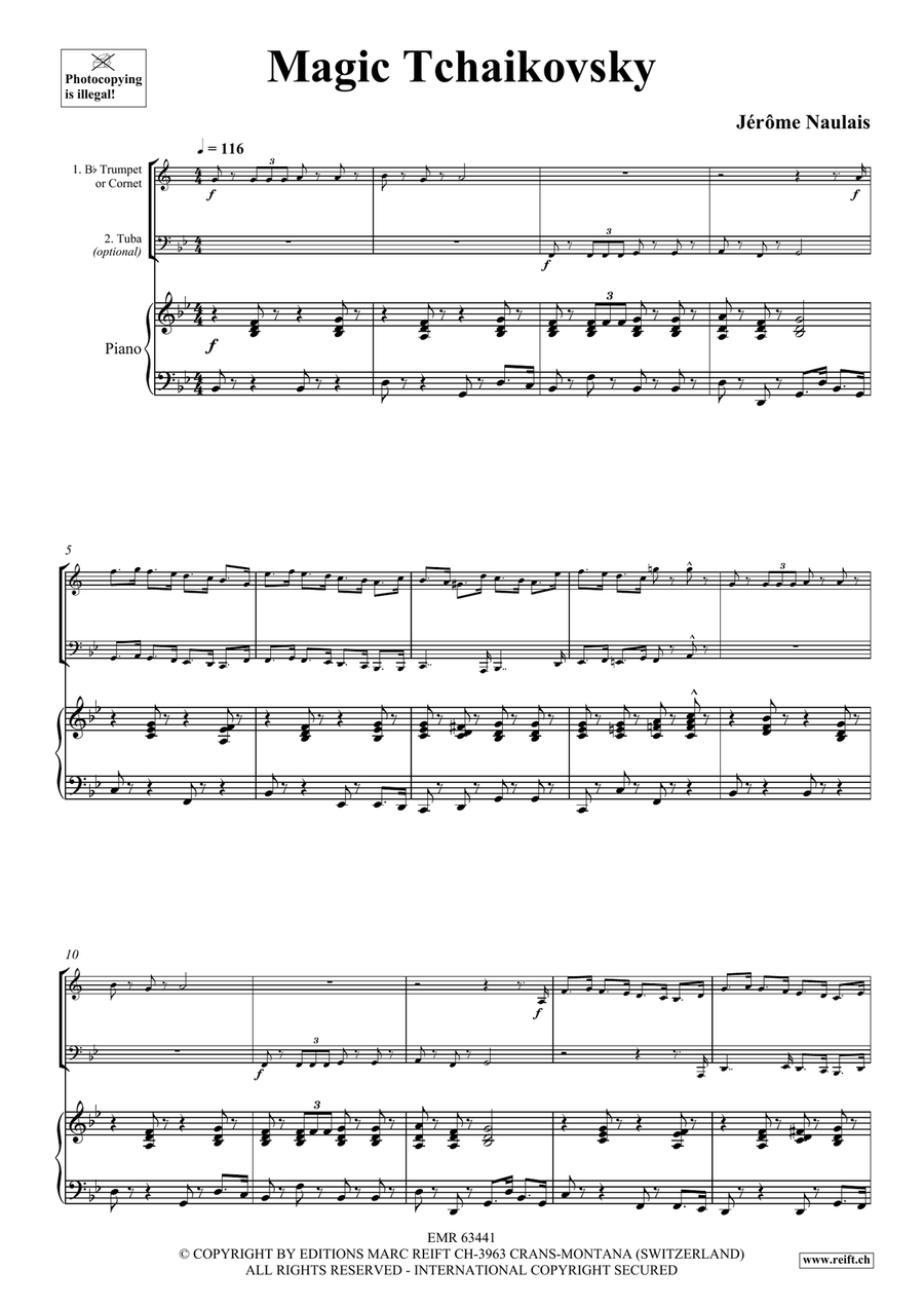 Magic Tchaikovsky Magic Tchaikovsky Trumpet scores gallery preview page 4