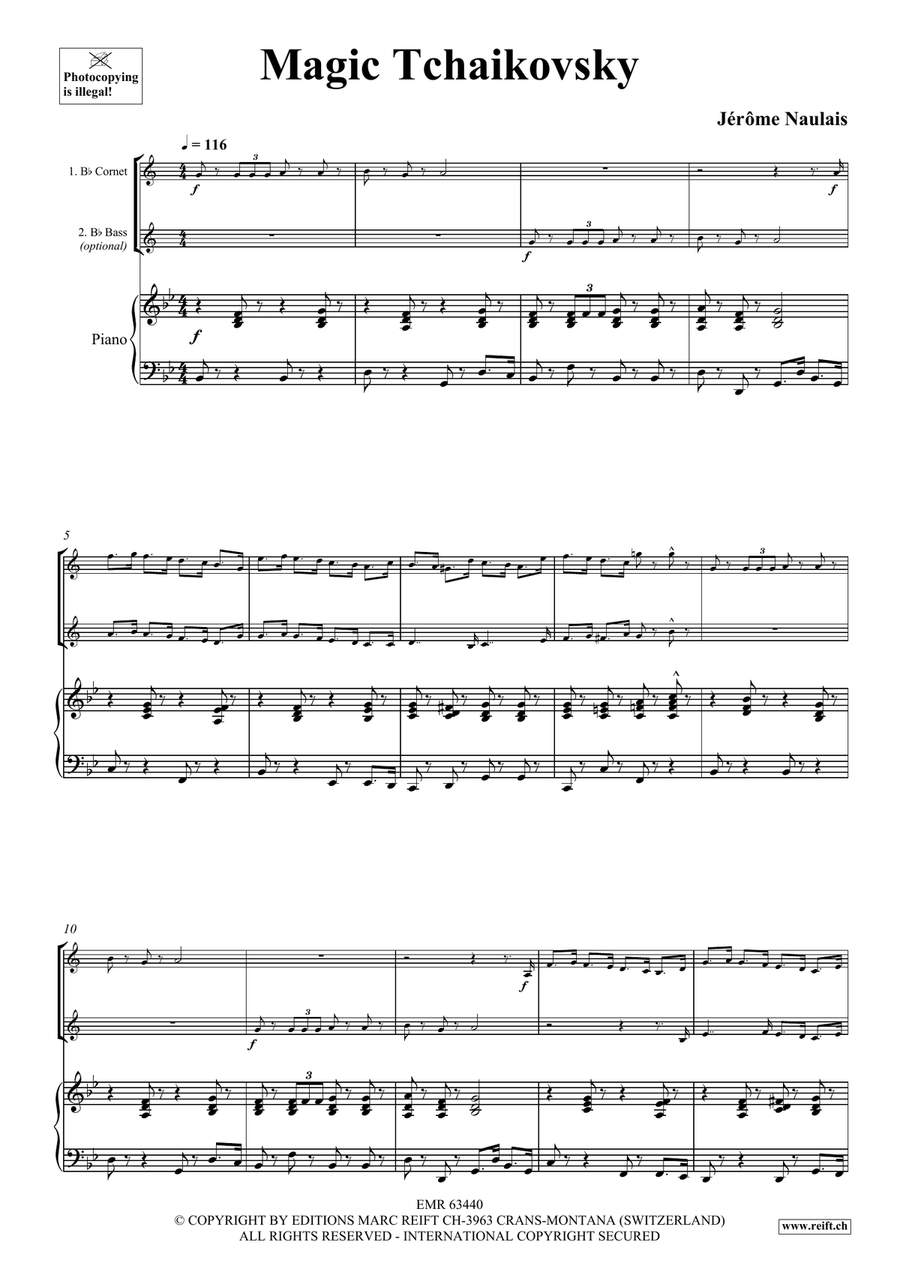 Magic Tchaikovsky Magic Tchaikovsky Cornet scores gallery preview page 4