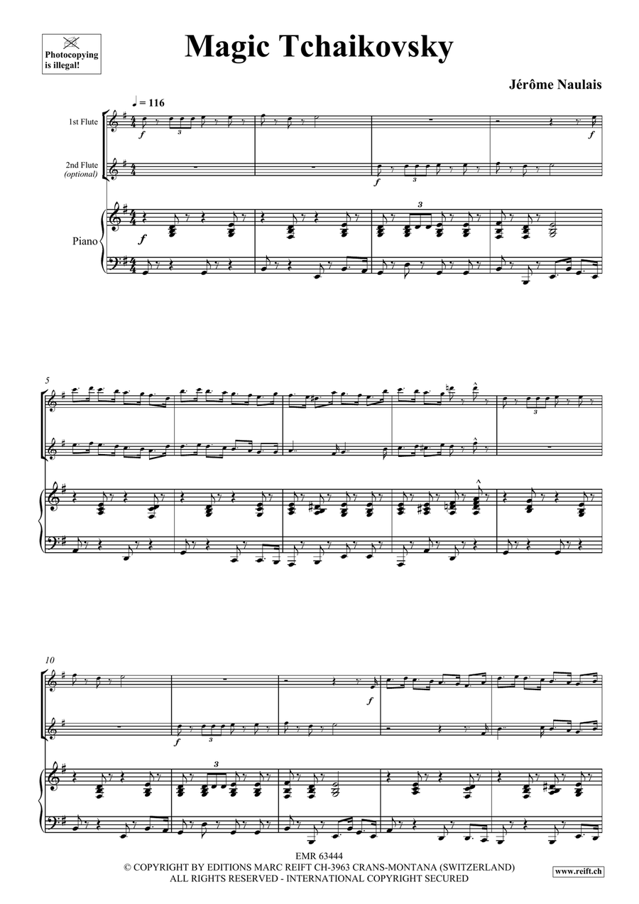 Magic Tchaikovsky Magic Tchaikovsky Flute Duet scores gallery preview page 4