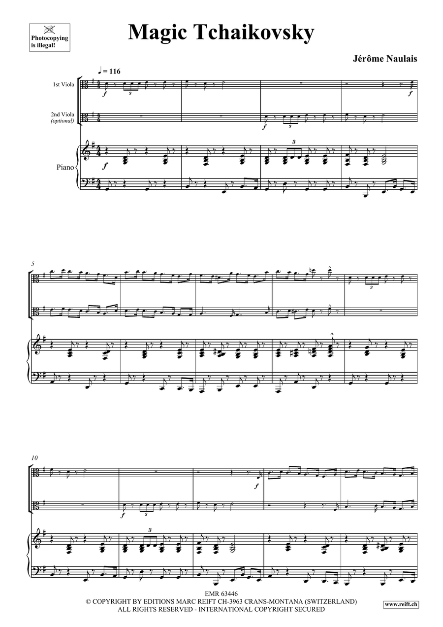 Magic Tchaikovsky Magic Tchaikovsky Viola scores gallery preview page 4