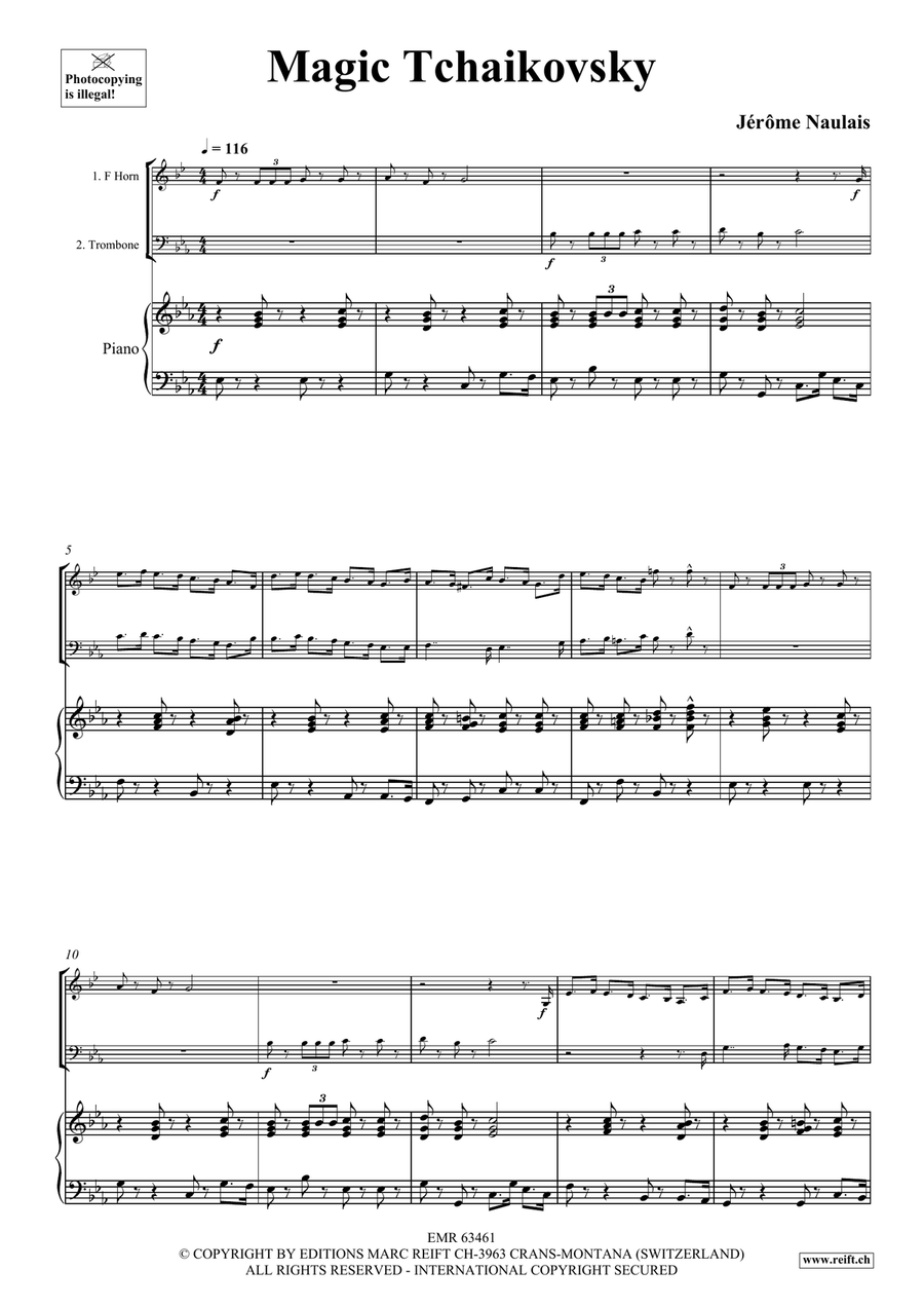 Magic Tchaikovsky Magic Tchaikovsky Horn scores gallery preview page 4