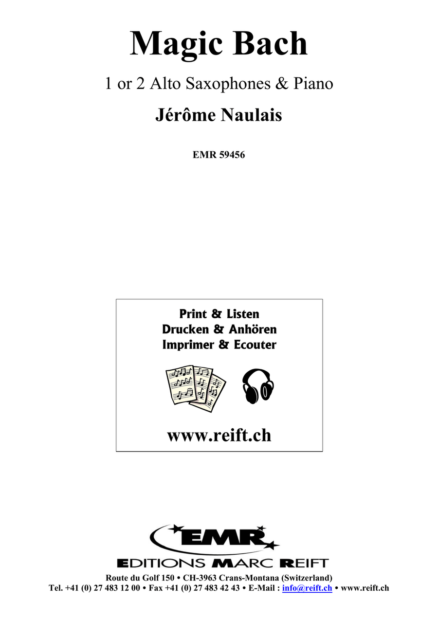 Magic Bach Magic Bach Alto Saxophone scores gallery preview page 2