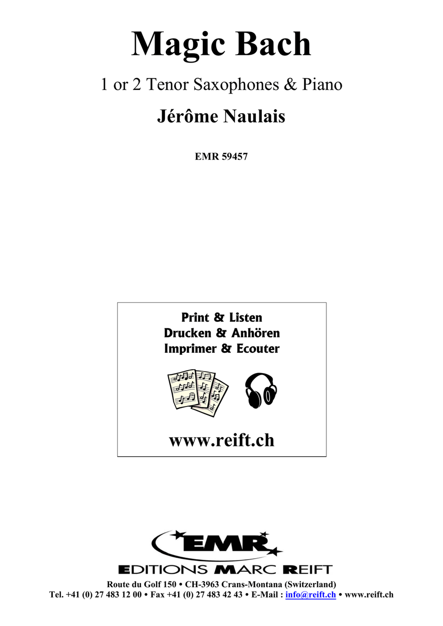 Magic Bach Magic Bach Tenor Saxophone scores gallery preview page 2