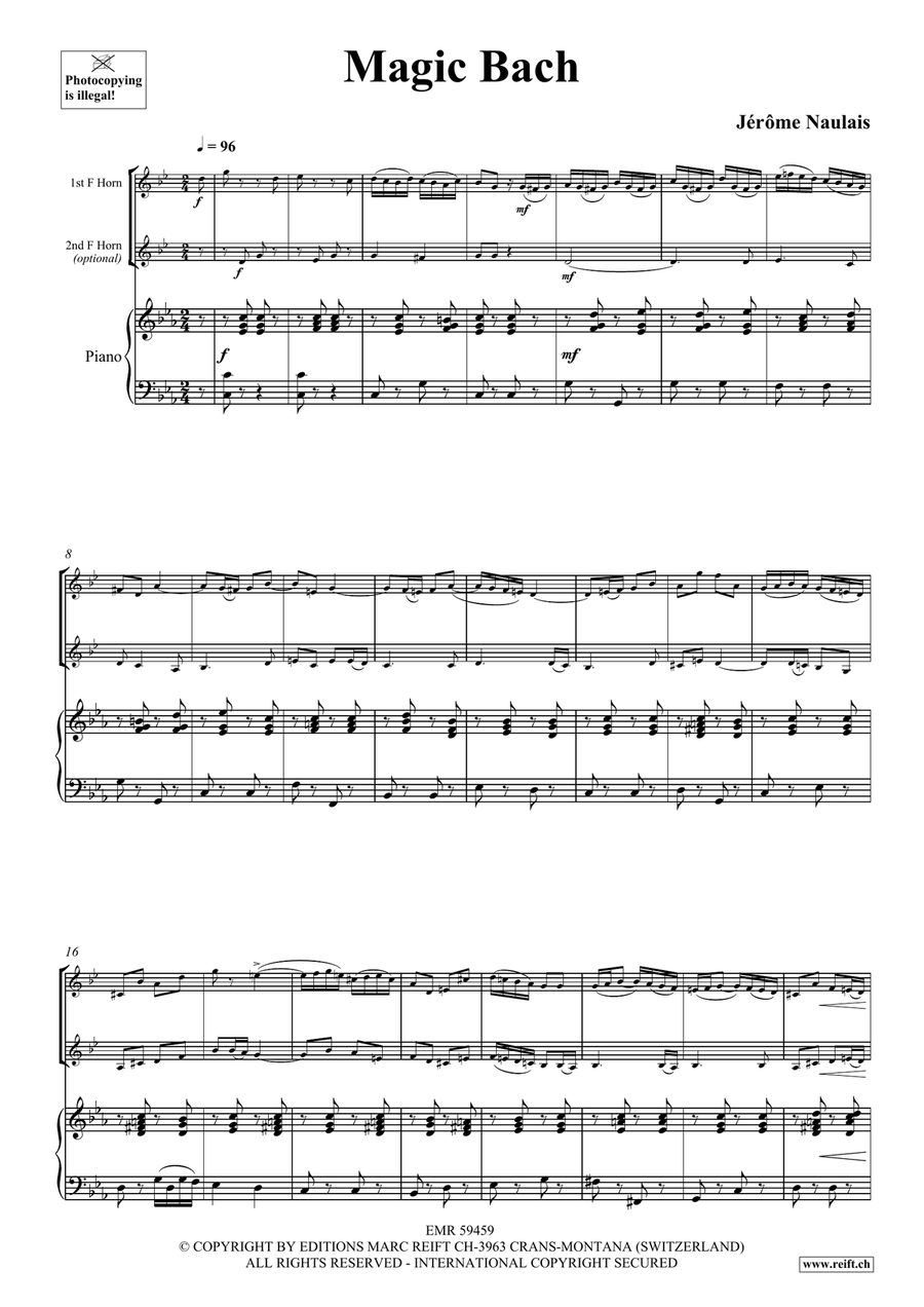 Magic Bach Magic Bach Horn scores gallery preview page 4