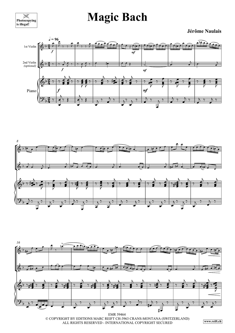 Magic Bach Magic Bach Violin scores gallery preview page 4