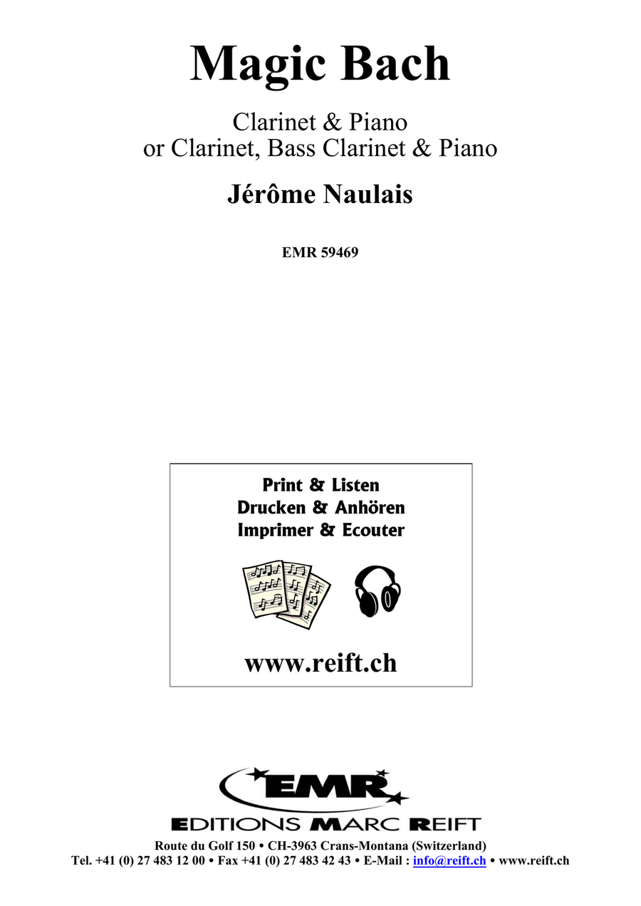 Magic Bach Magic Bach Bass Clarinet scores gallery preview page 2