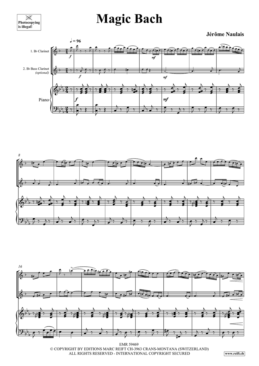 Magic Bach Magic Bach Bass Clarinet scores gallery preview page 4