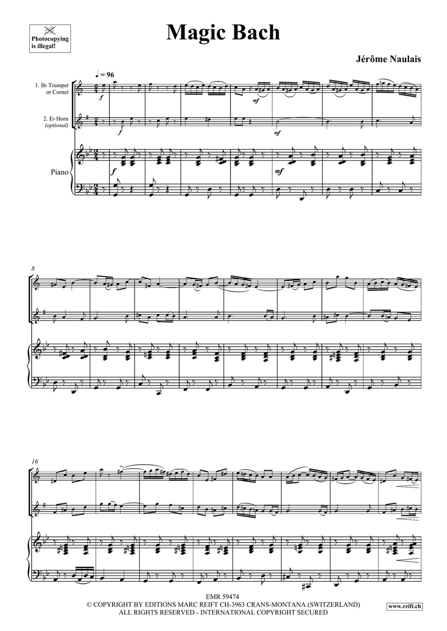 Magic Bach Magic Bach Cornet scores gallery preview page 4