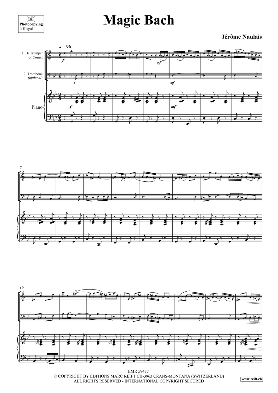 Magic Bach Magic Bach Cornet scores gallery preview page 4