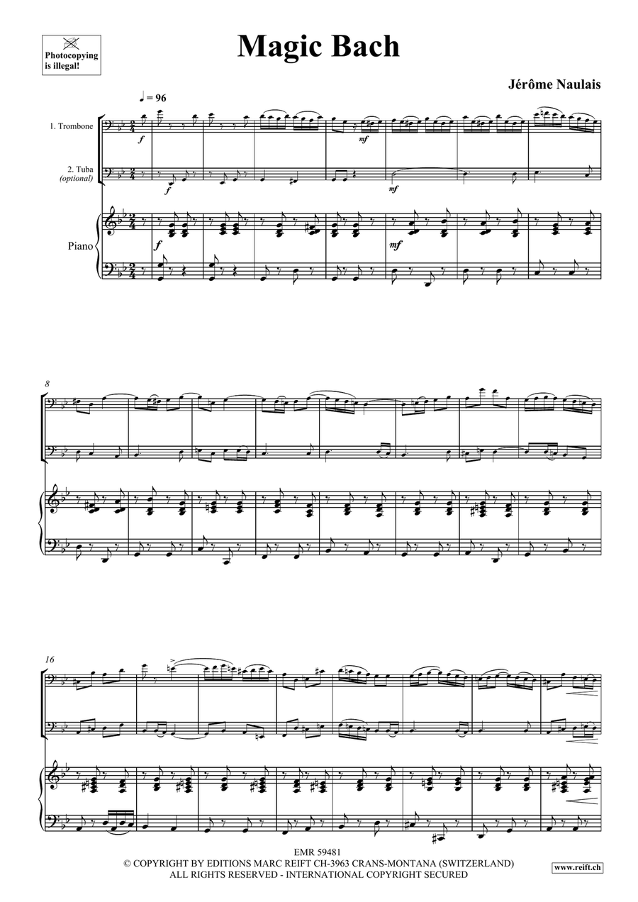Magic Bach Magic Bach Trombone scores gallery preview page 4
