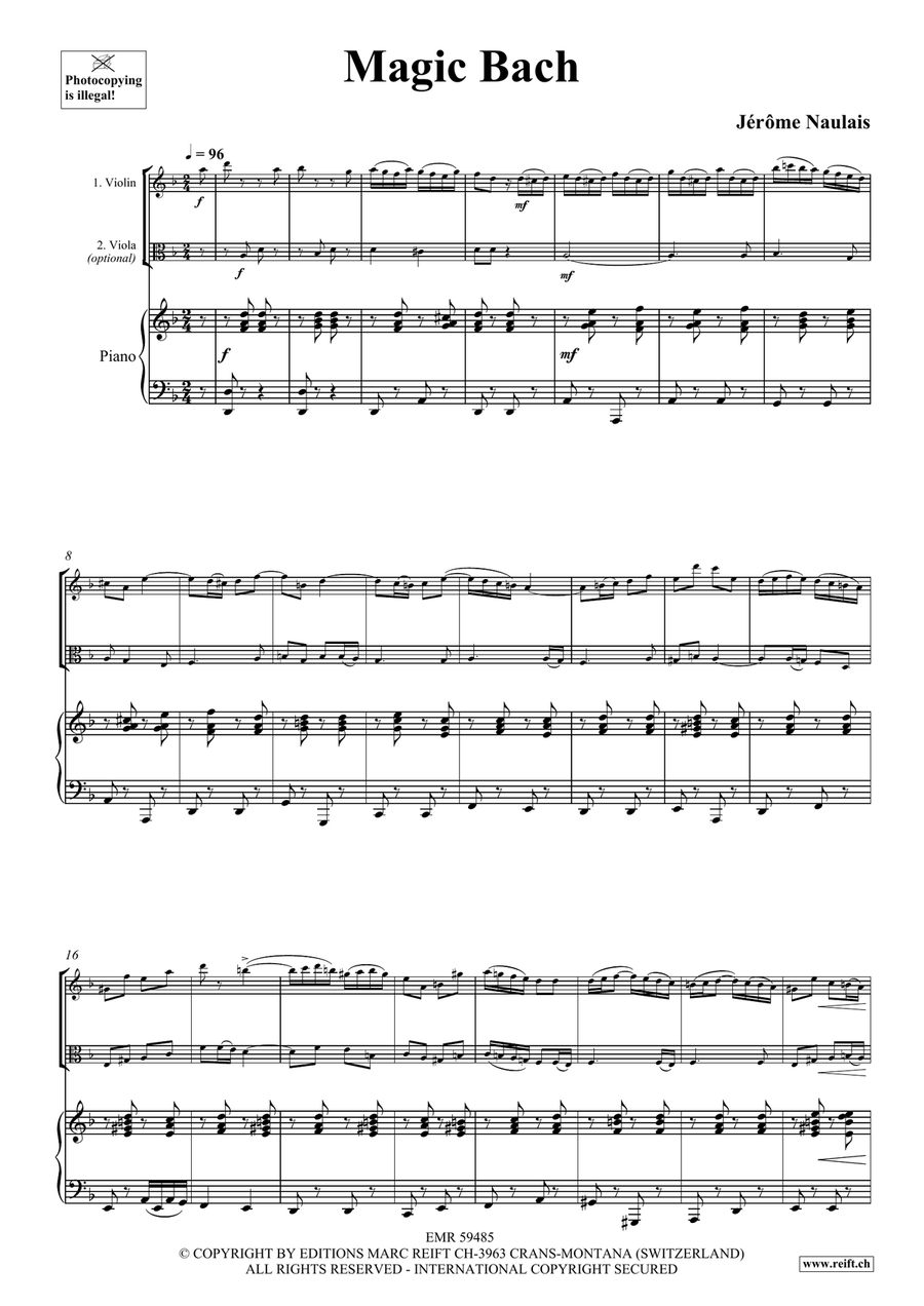 Magic Bach Magic Bach Viola scores gallery preview page 4