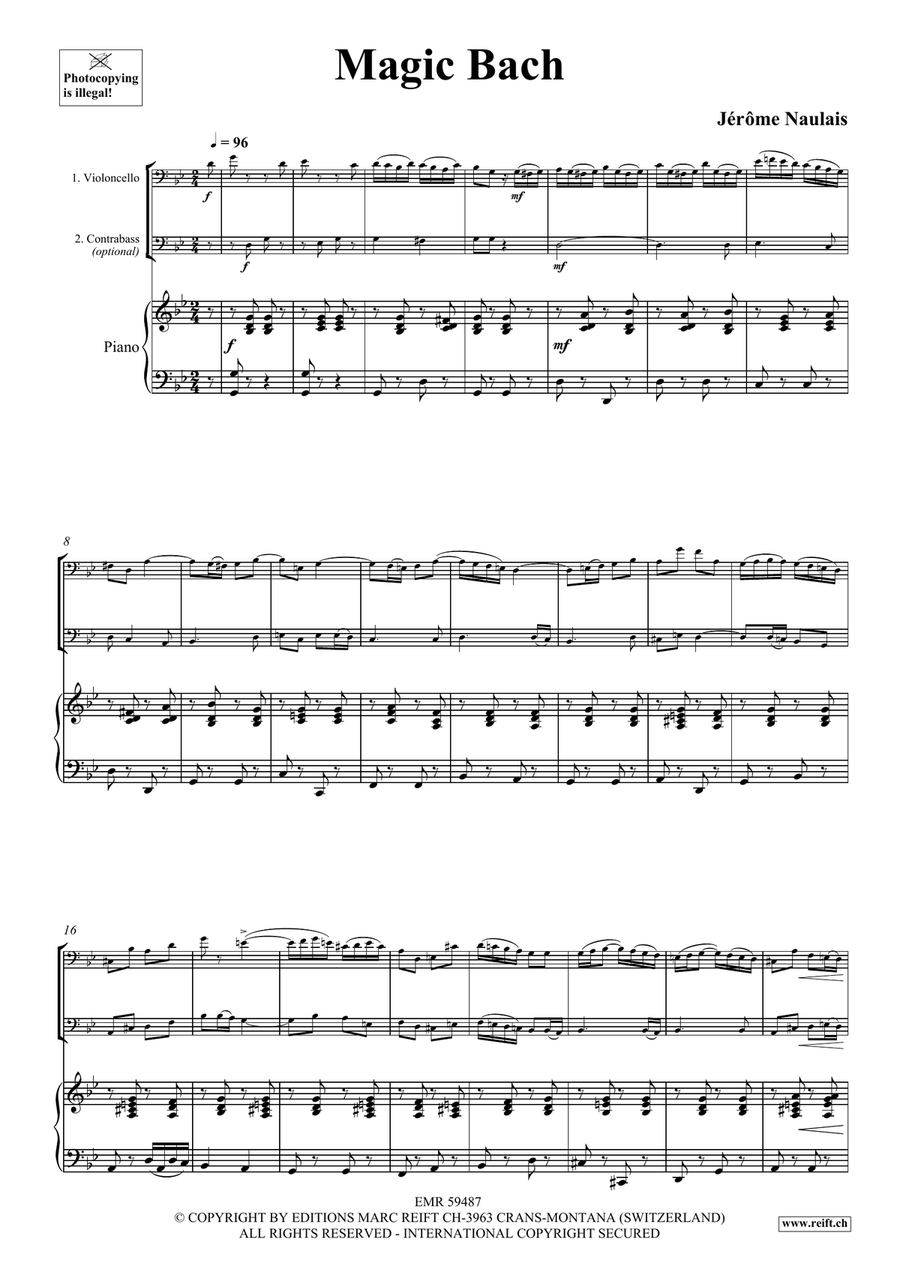 Magic Bach Magic Bach Double Bass scores gallery preview page 4