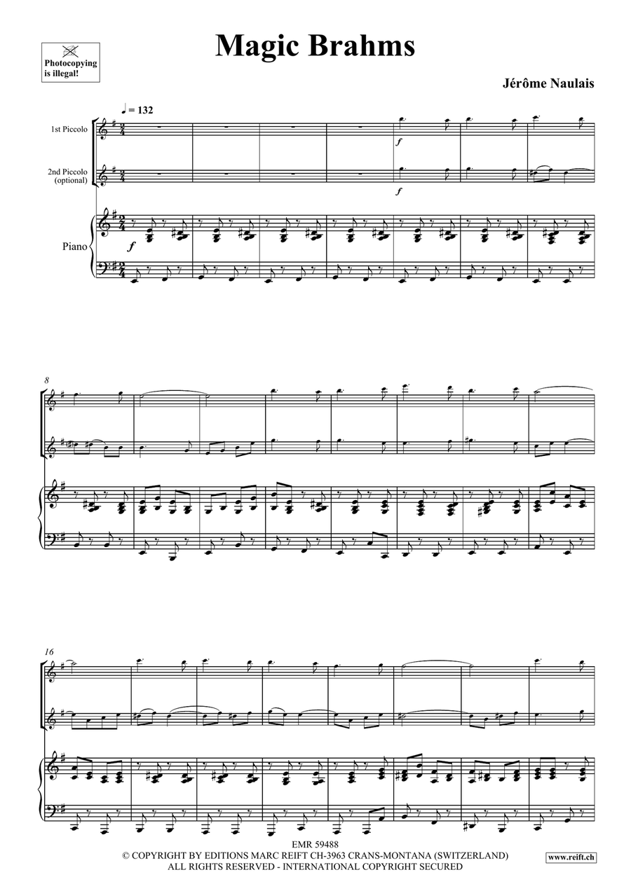 Magic Brahms Magic Brahms Piccolo scores gallery preview page 4