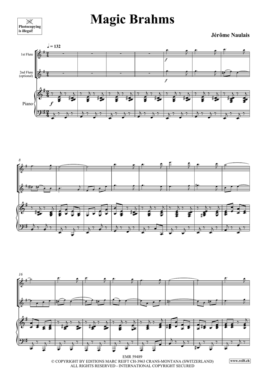 Magic Brahms Magic Brahms Flute Duet scores gallery preview page 4