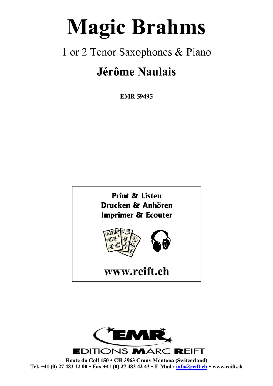Magic Brahms Magic Brahms Tenor Saxophone scores gallery preview page 2