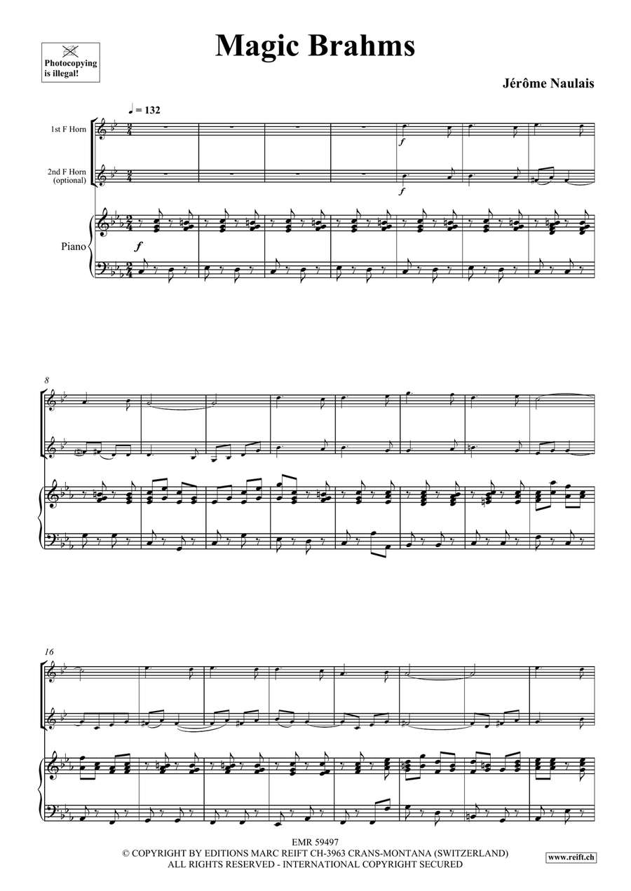 Magic Brahms Magic Brahms Horn scores gallery preview page 4