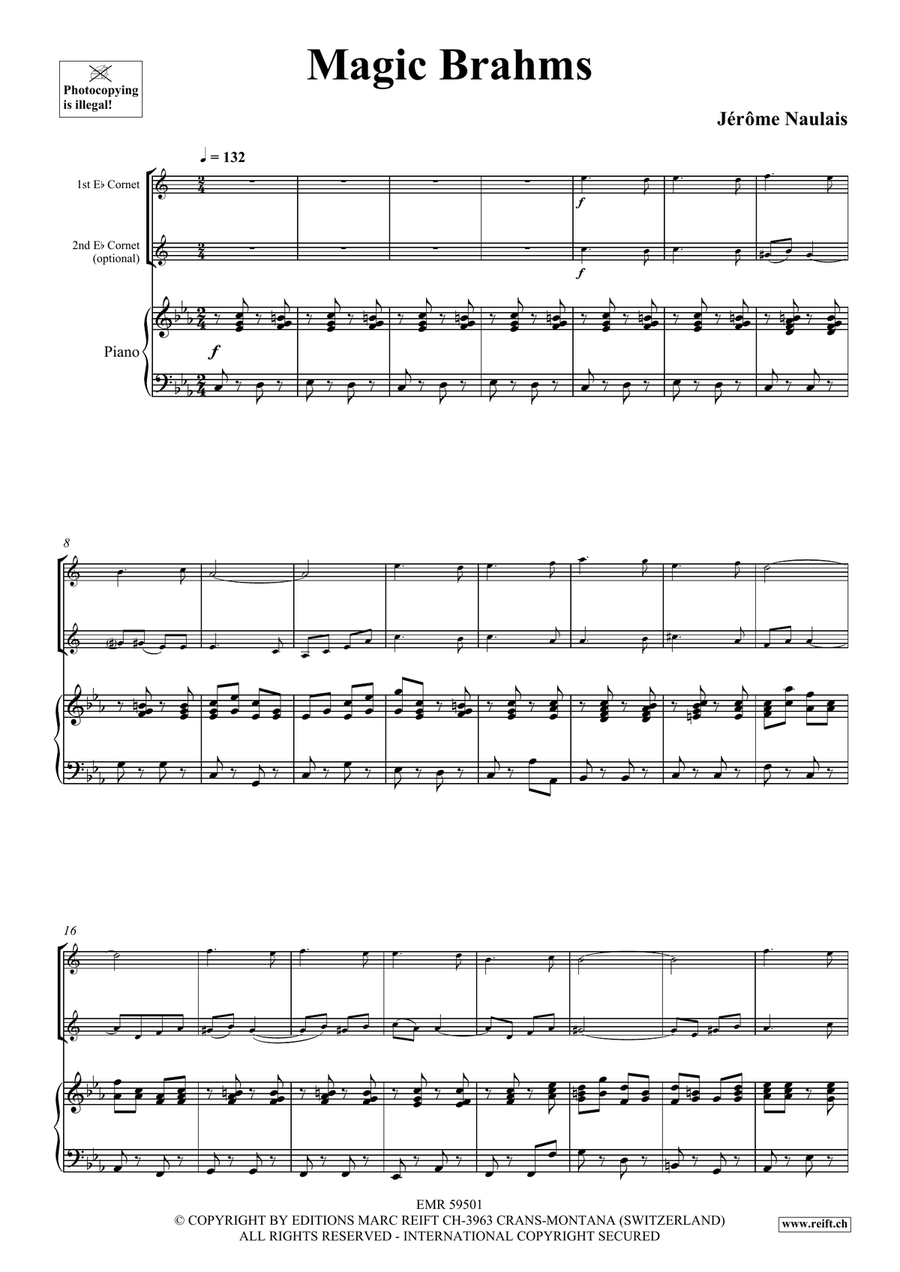 Magic Brahms Magic Brahms Cornet scores gallery preview page 4