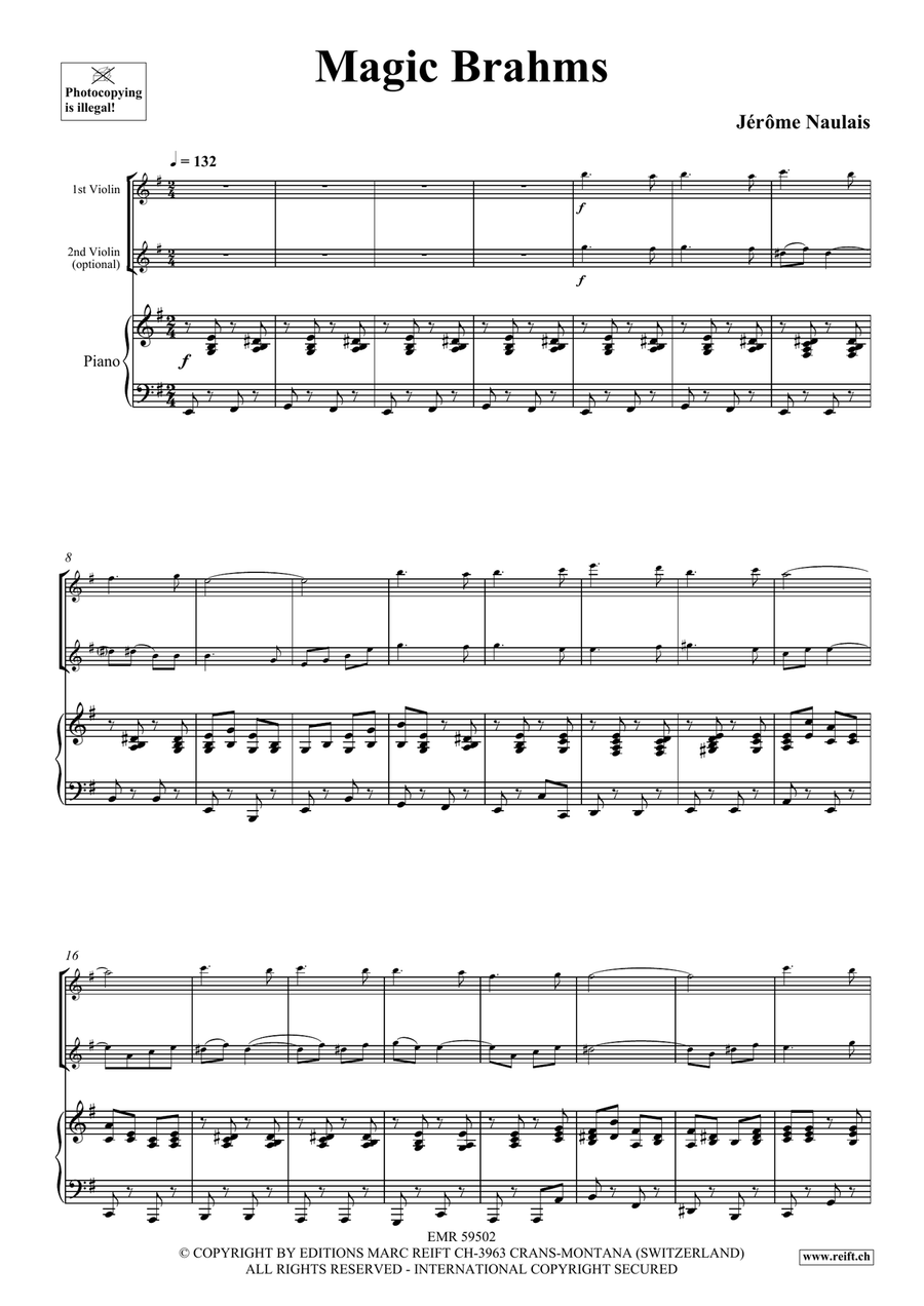 Magic Brahms Magic Brahms Violin scores gallery preview page 4