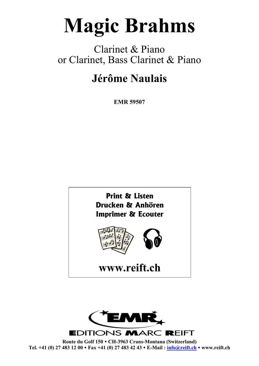 Magic Brahms Magic Brahms Bass Clarinet scores gallery preview page 2