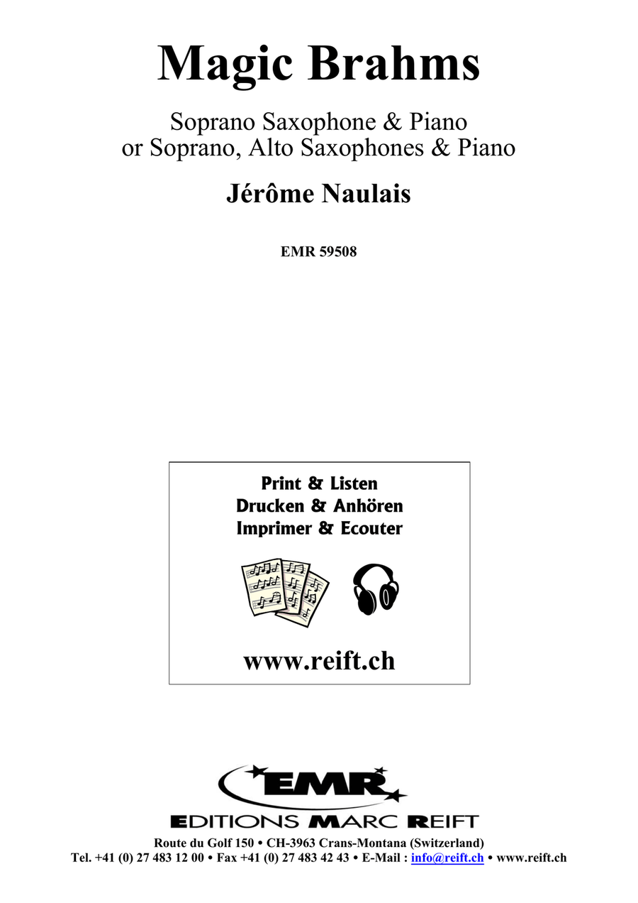 Magic Brahms Magic Brahms Soprano Saxophone scores gallery preview page 2