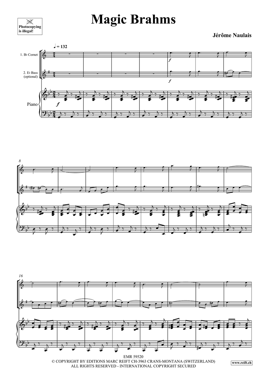 Magic Brahms Magic Brahms Cornet scores gallery preview page 4