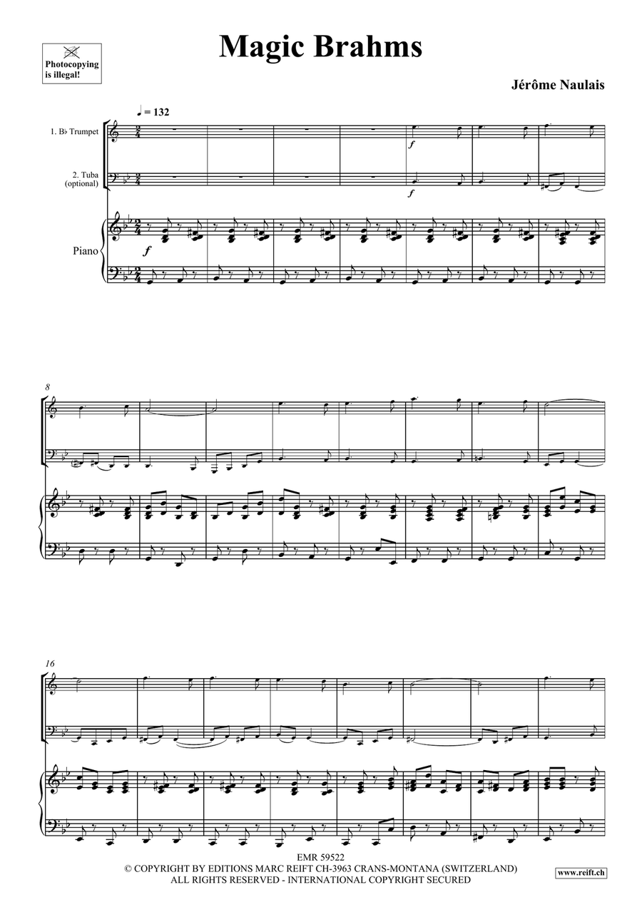 Magic Brahms Magic Brahms Trumpet scores gallery preview page 4