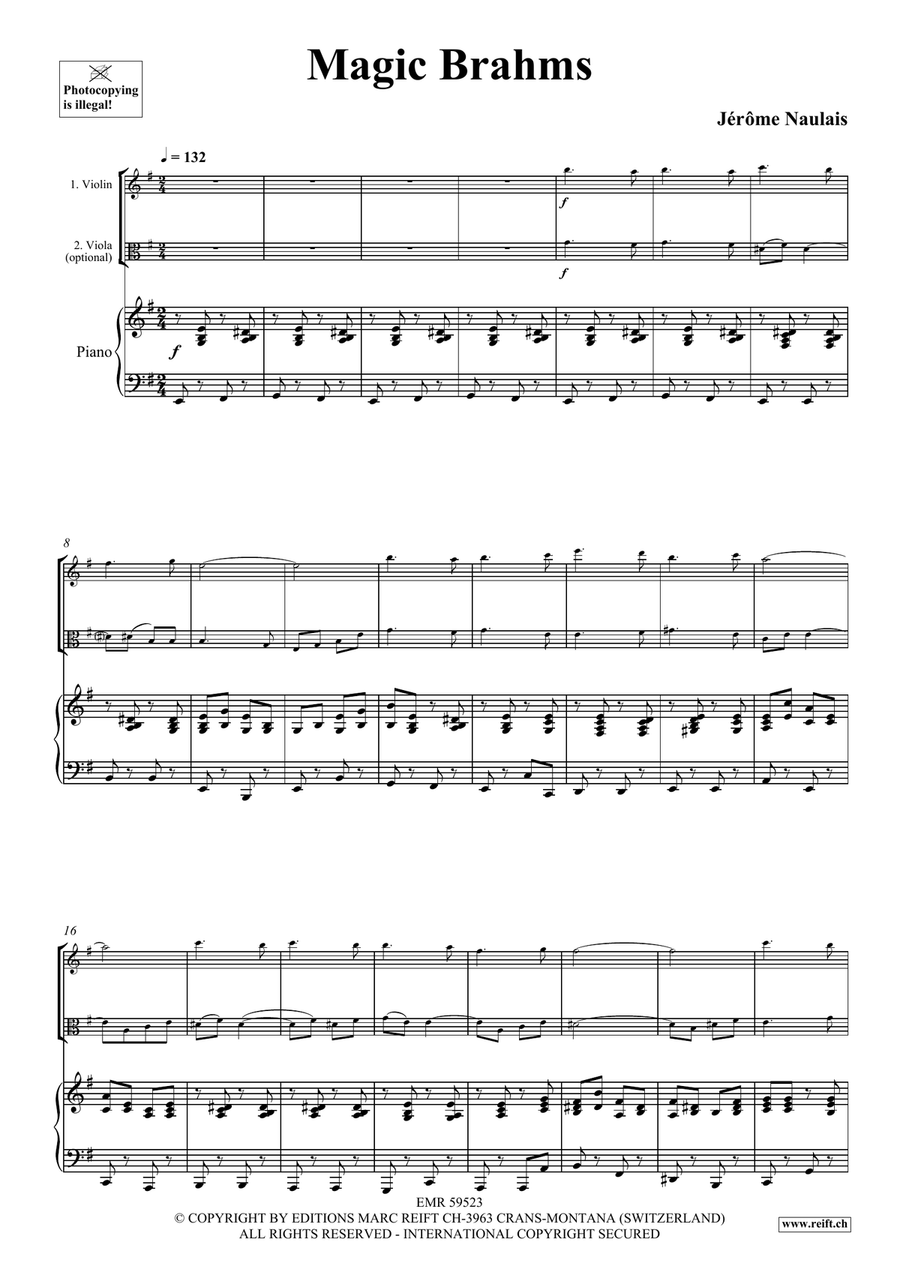 Magic Brahms Magic Brahms Viola scores gallery preview page 4