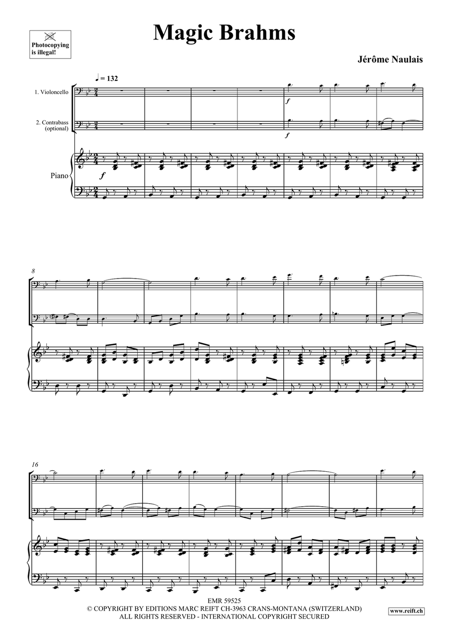 Magic Brahms Magic Brahms Double Bass scores gallery preview page 4
