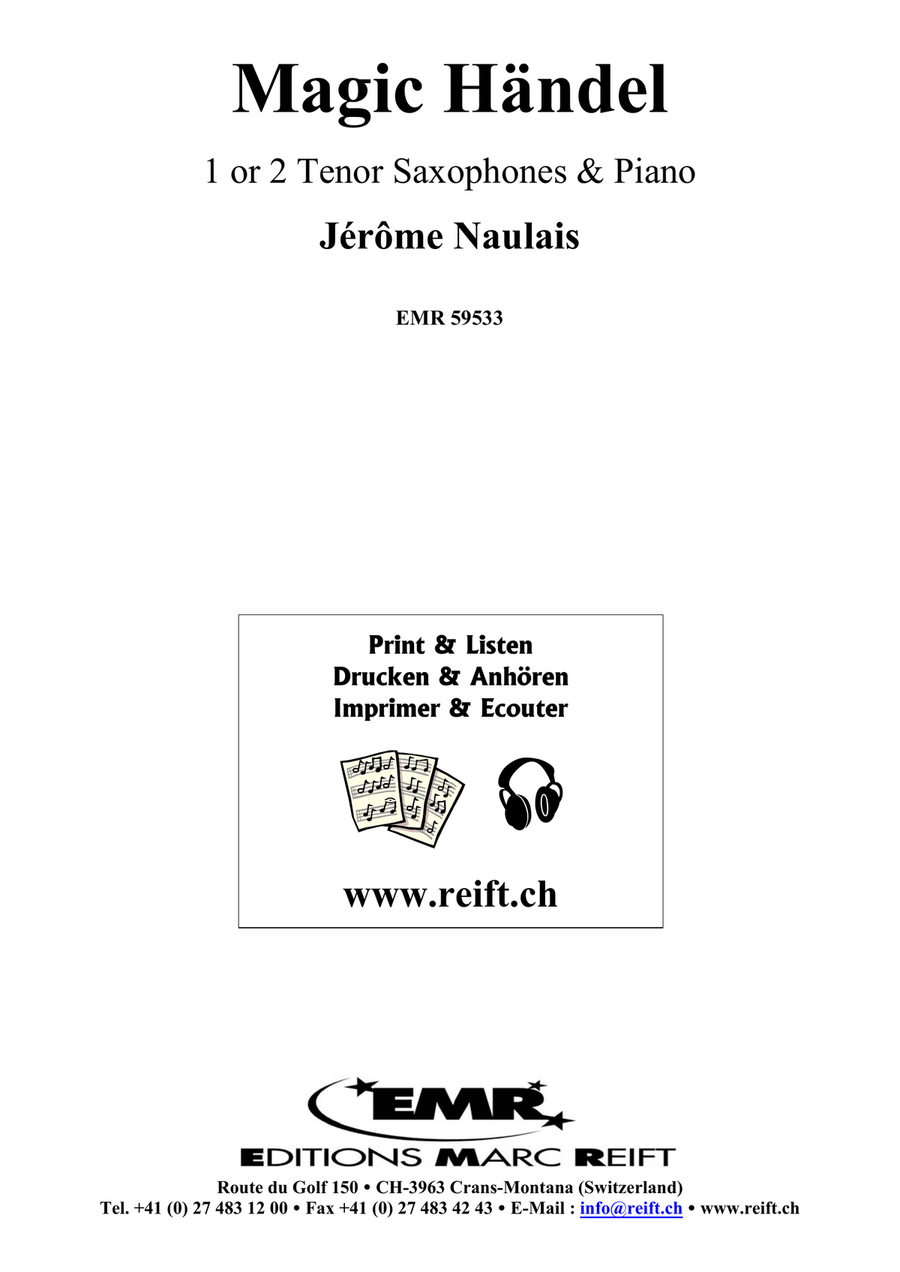Magic Händel Magic Händel Tenor Saxophone scores gallery preview page 2