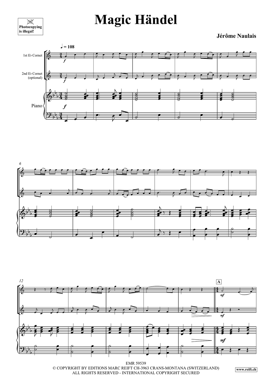 Magic Händel Magic Händel Cornet scores gallery preview page 4