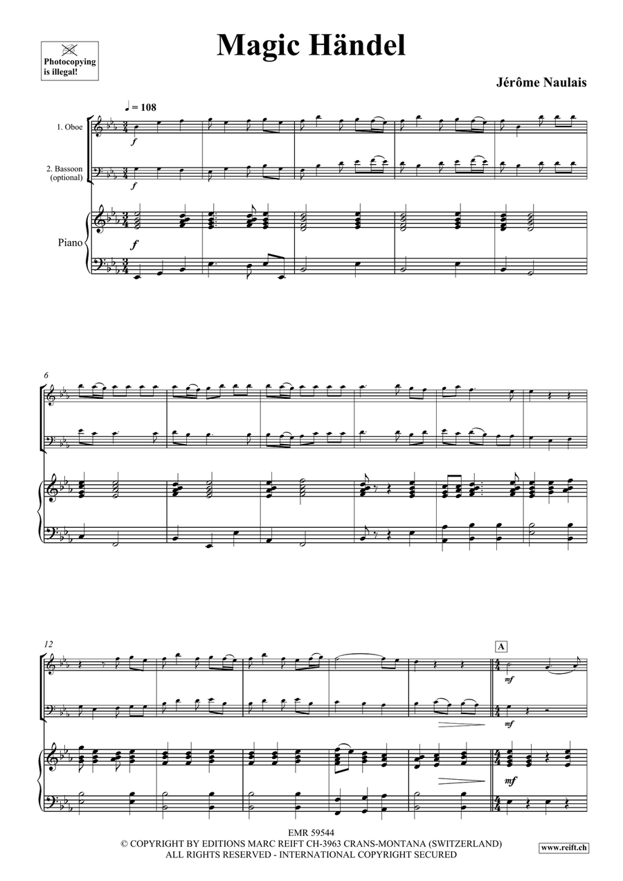 Magic Händel Magic Händel Bassoon scores gallery preview page 4