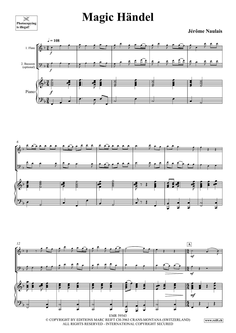 Magic Händel Magic Händel Bassoon scores gallery preview page 4