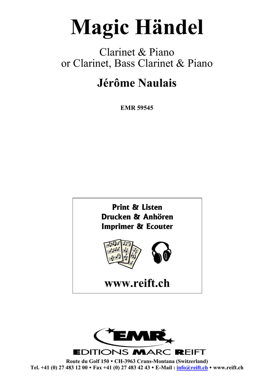 Magic Händel Magic Händel Bass Clarinet scores gallery preview page 2