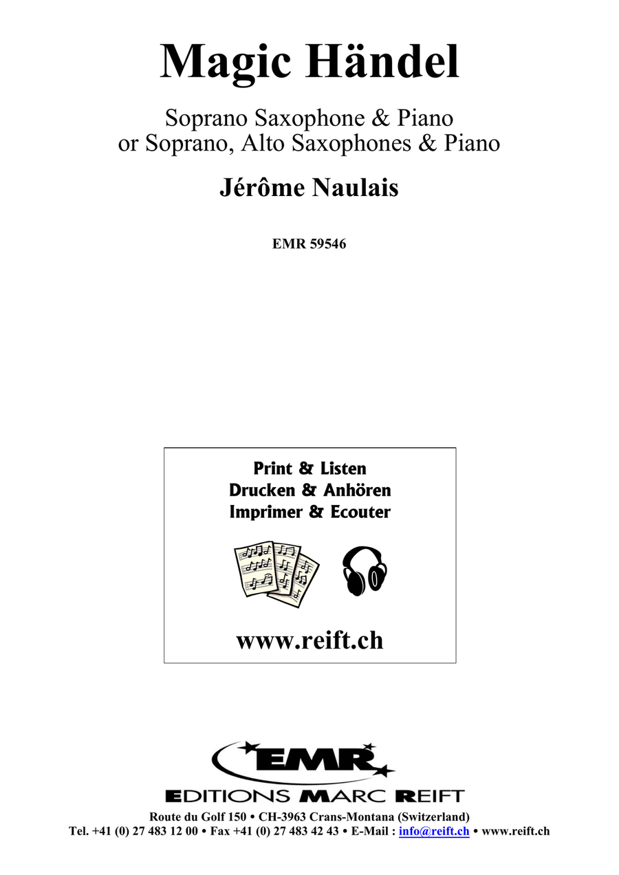 Magic Händel Magic Händel Soprano Saxophone scores gallery preview page 2