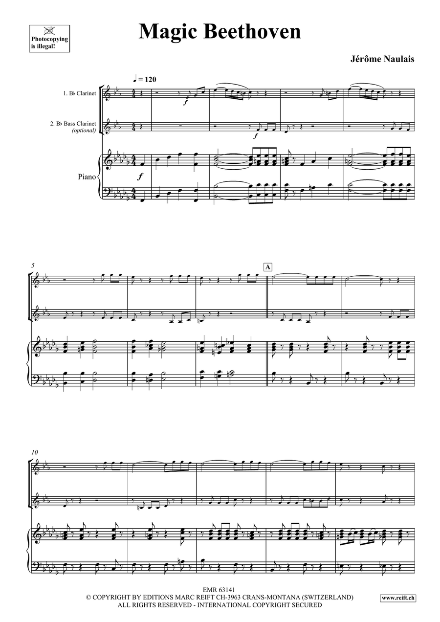 Magic Beethoven Magic Beethoven Bass Clarinet scores gallery preview page 4