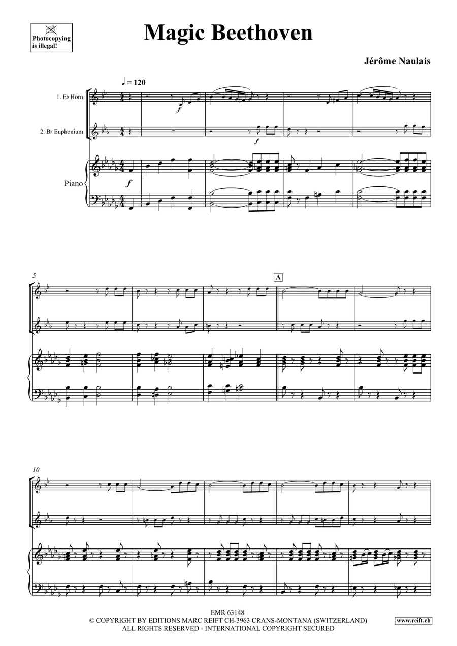 Magic Beethoven Magic Beethoven Euphonium scores gallery preview page 4