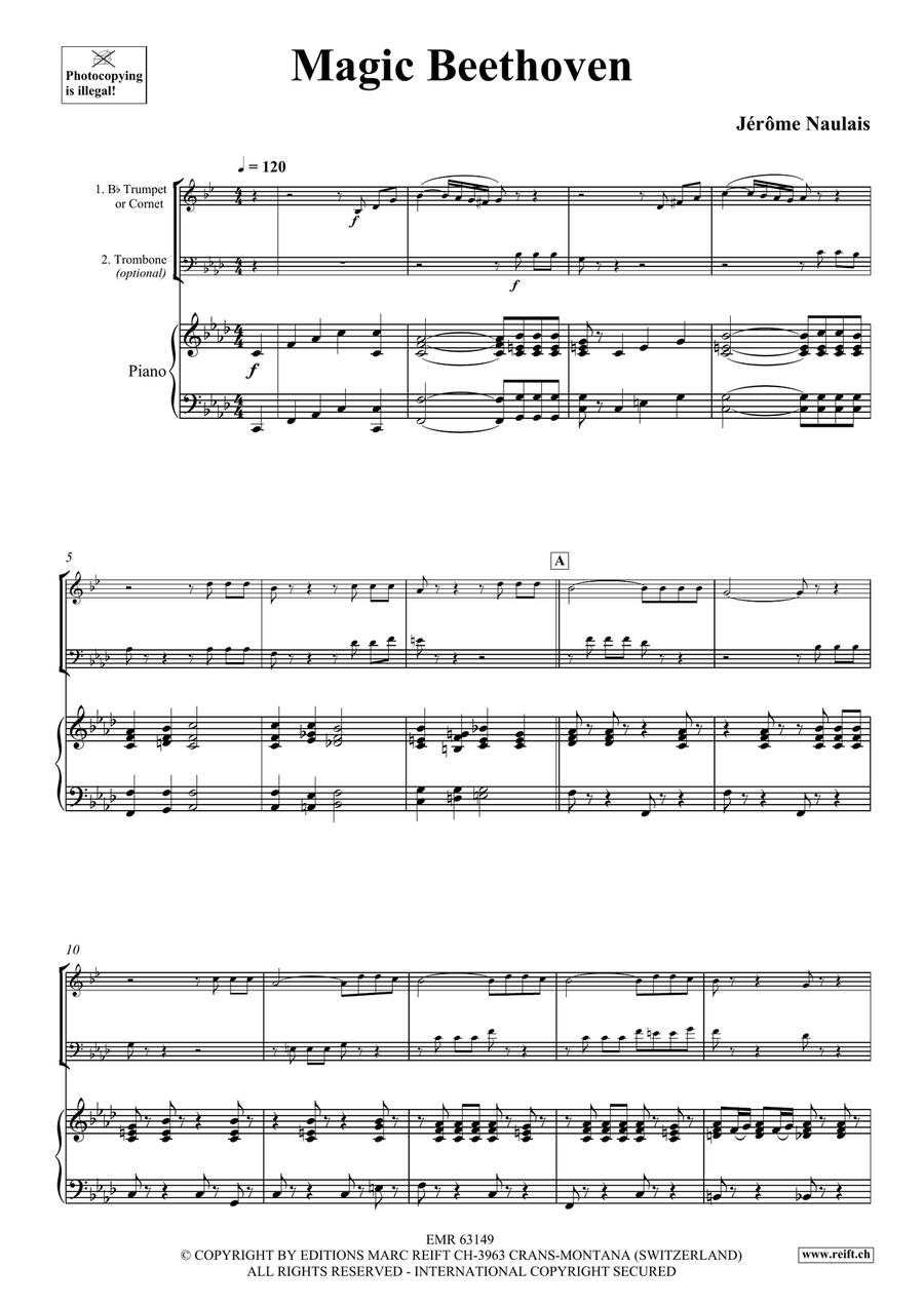 Magic Beethoven Magic Beethoven Cornet scores gallery preview page 4