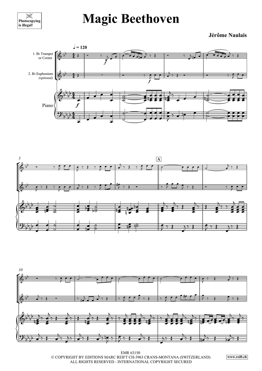 Magic Beethoven Magic Beethoven Cornet scores gallery preview page 4