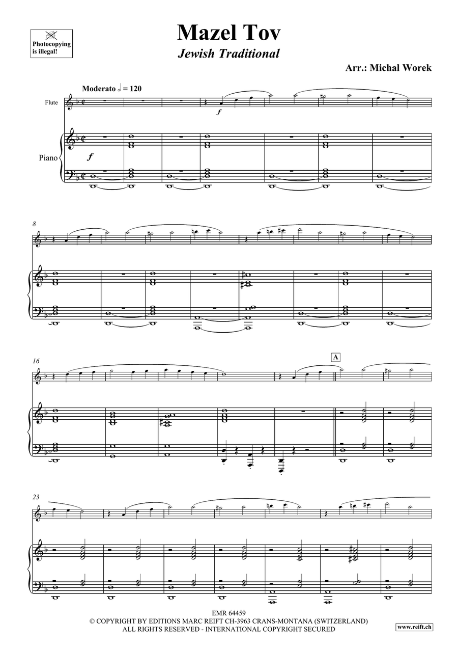 Mazel Tov Mazel Tov Flute Solo scores gallery preview page 4